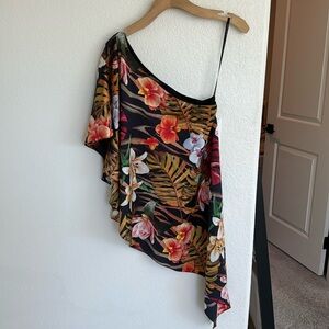 Marciano one shoulder asymmetrical top